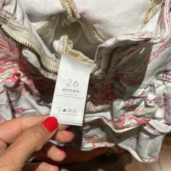 Mother ruffled white denim skirt - Picture 4 of 5